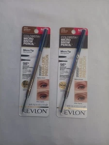 Revlon Colorstay Micro Brow Pencil 453 Soft Brown Set of 2 - Picture 1 of 3