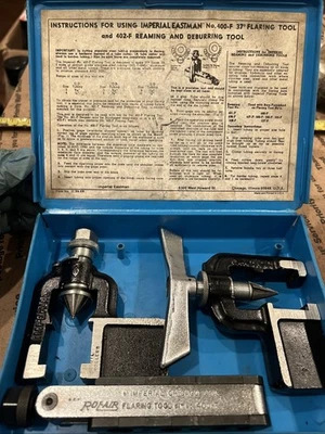 Kit de herramientas de tubería Imperial Eastman Chicago 400F herramienta de quema y yugo de escariado 401-FA Foto 1 de 4