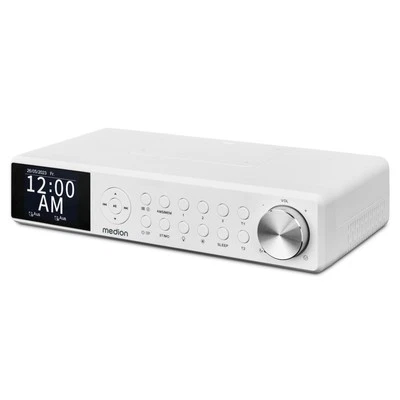 MEDION P66750 DAB+ Premium Küchenradio DAB+/PLL-UKW Radio Bluetooth 2x 3W weiß - Bild 1 von 4