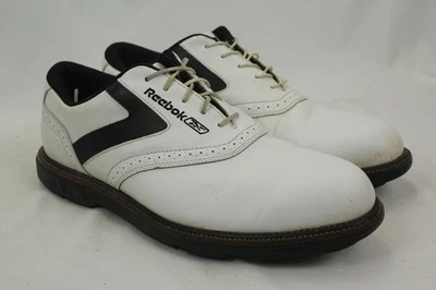 ZAPATOS DE GOLF REEBOK COURT MANAGEMENT PARA HOMBRE DE CUERO BLANCO WP HÍBRIDOS TALLA 10,5 EN MUY BUENA CONDICIÓN Foto 1 de 4