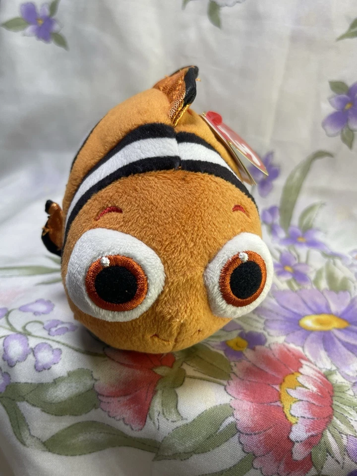 Ty Beanie Babies Disney SPARKLE NEMO 6" Beanbag Plush Stuffed Toy - Image 1 of 4