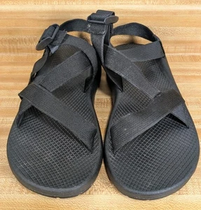 Chaco Z/cloud Sandals Men’s Size M9 Black Strappy Vibram Sole - Picture 1 of 15