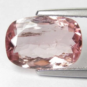 3.74Ct Ravishing Natural Pink Tourmaline 12.6x8.7x4.3mm Cushion Cut Gemstone - Picture 1 of 4