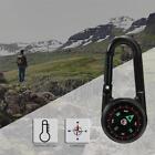 Mini Compass Keychain Survival Portable Hiking Carabiner -NEW Camping Rings C79C