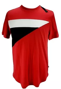 T shirt uomo Edgar + Ash color block nuova con etichetta taglia M rossa - Foto 1 di 5