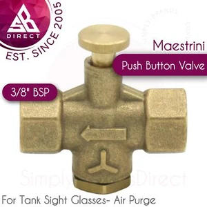 Maestrini Latón Auto Cierre Pulsador 3/8" BSP Válvula Hembra│145 PSI - Imagen 1 de 2