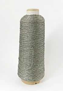 Kreinik Metallic Fusible Iron-On Silver Tarnished Gold #6277 -#8 Braid 500M - Picture 1 of 4
