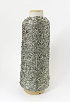 Kreinik Metallic  Iron-On Thread Tarnished Gold #6277 -#8 Braid 500M Cone - Image 1 of 3