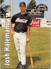 1995 Multi-Ad Auburn Astros Minor League Baseball #7 Josh Halemanu