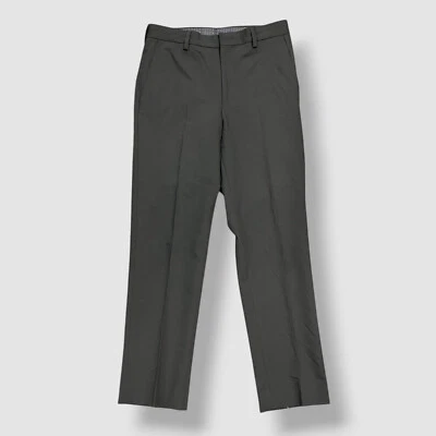 B by Brooks Brothers Kids Boy's Black Solid Flat Front Pants Suit Size 10R - Image 1 of 2