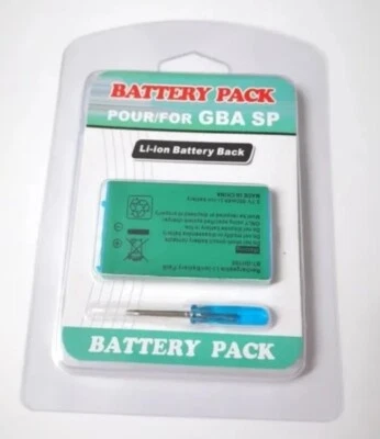 New Rechargeable Battery for Nintendo Game Boy Advance SP with tools