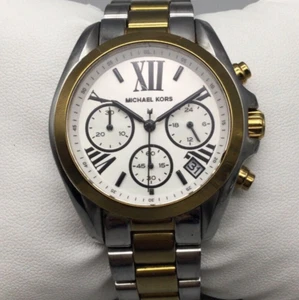 Michael Kors Bradshaw Chronograph Watch Unisex 36mm MK-5912  Date New Battery 6" - Picture 1 of 13