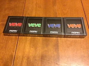Juego de 4 prendedores con logotipo VeVe NYCC FiGPiN Mini logotipo serie G24 G25 G26 G27 sellados - Imagen 1 de 3