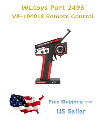 WLtoys 124008 OEM RC Car Part 104018-2493 V8 Remote Control SHIPS FREE from US - Image 1 of 4