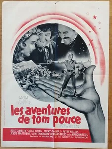 AVENTURES DE TOM POUCE affiche cinema originale 80x60 '58 tom thumb - Afbeelding 1 van 1