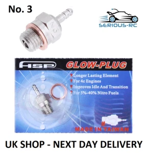 Spina di ricambio HSP Nitro Glow n. 3 - da calda a calda - ideale per tutte le auto Nitro RC - Foto 1 di 1
