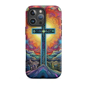 Multicolor Cross Artwork Tough Case for iPhone® - Picture 1 of 24