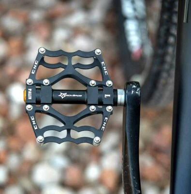 ROCKBROS Bike Pedal Aluminum Alloy 9/16" Anti-slip Pedals 2 Sealed Bearings - Image 1 of 4