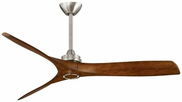 Minka-Aire F853-BN/DK 60 inch Aviation Ceiling Fan - Brushed Nickel/Distressed Koa