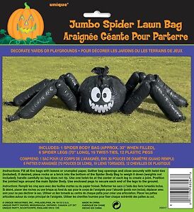 Halloween Spooky Scary Horror Party Decoration Jumbo Spider Lawn Bag Spider Man