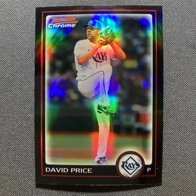 DAVID PRICE 2010 Bowman Chrome REFRACTOR Card #62 Tampa Bay Rays - Image 1 of 2