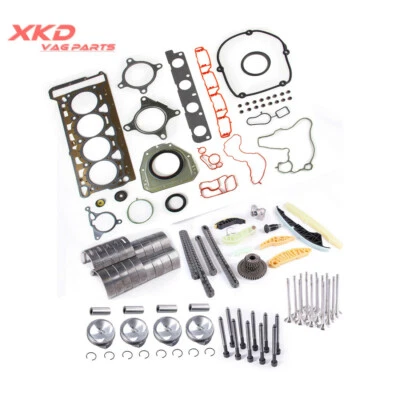 1.8T 21MM Engine Overhaul Rebuild & Valves Kit For VW Golf Mk6 Audi A3 TT - Image 1 of 4