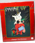 Carlton Cards: Changin' For Christmas - Zebra Painting Heart - 2000 Ornament