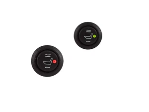 2 Seat Heater Switches Universal Round Heated Rocker 3 Way Hi Low Off Control - Foto 1 di 12