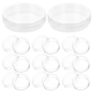 30 Pcs Culture Plate Plastic Round with Lid Child Specimen Container - Picture 1 of 11