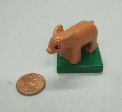 New! Vtg Lego Duplo Pig Piglet Farm Zoo Replacement Piece For Farmer Small One - Image 1 of 3