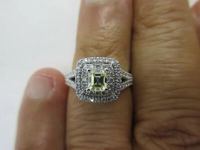 Anillo de compromiso de diamantes de oro de 14 quilates de 1,25 quilates = 0,50 VS1 valor amarillo de lujo = $7K+ Foto 1 de 4
