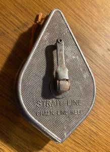 Vintage Strait-Line Chalk Line Reel & Plumb Bob Made in Ohio USA THE IRWIN CO. - Picture 1 of 4