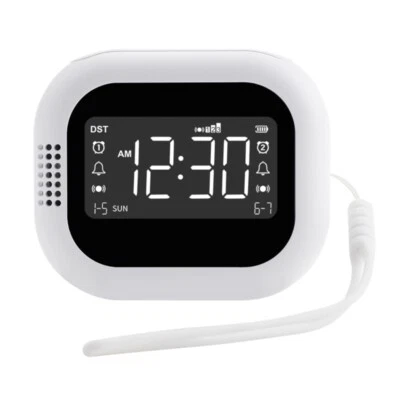 LCD Vibrating Alarm Clock for Hearing Impaired with 2 Alarms and Snoozes Option - Image 1 of 4