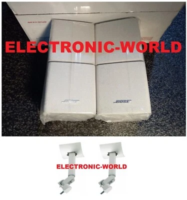 MINT Bose Double Cube Pair of White Speakers & Ceiling Brackets Lifestyle - image 1 of 4