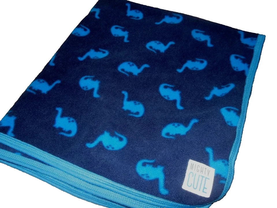 8L !WOW! Vintage LN Carter's DINOSAUR Plush Fleece Crib Baby Blanket Comforter - Image 1 of 4