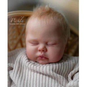 24" Reborn Baby Doll Unpainted Kit Pickle DIY Part with Cloth Body No Hair - Picture 1 of 5