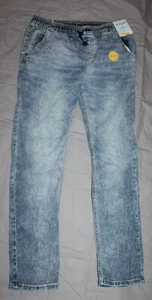 new BOY S SIZE 16 SUPER STRETCH JOGGER FIT JEANS CAT & JACK medium blue - Picture 1 of 3