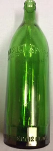 Gebrauchte Vintage Nemasket Spring Sodaflasche grün geprägt Middleboro MA U - Bild 1 von 6