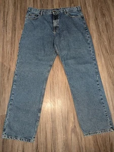 Full Blue Brand Men’s Jeans Relaxed Fit Size 40x32 Blue Denim Straight Leg Loose - Picture 1 of 18