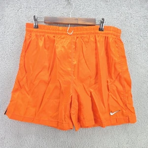Nike Shorts Mens Large Orange Nike Nylon Soccer Shorts - Picture 1 of 8