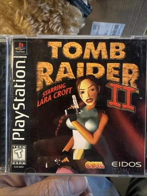 Vintage! Tomb Raider 2 (Sony PlayStation 1, PS1) 1997 CIB w/ Manual & Reg Card  - Image 1 of 2