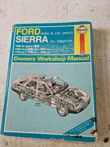 Haynes Ford Sierra (4cyl, petrol) 1982 to 1989 - Owners Workshop Manual Hardback - Picture 1 of 3