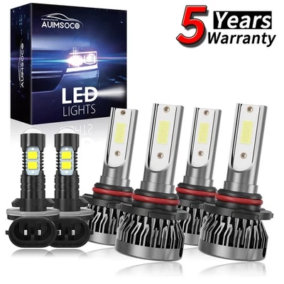 For Chevrolet K3500 1999-2000 LED Headlight Kit Bright White Bulbs 36000LM 6500K - Image 1 of 4
