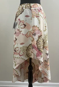 Area Stars Jaime Floral Mini In Front Long In Black Skirt NWT Size Small - Picture 1 of 9