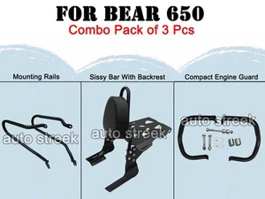 Fit For Royal Enfield Bear 650 3 PCS ACCESSORIES COMBO PACK CP-37 - Picture 1 of 10