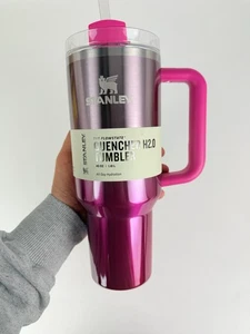 Stanley Tumbler 40oz The Flowstate Quencher H2.0 Camelia Pink Gradient Ombre NEW - Picture 1 of 10