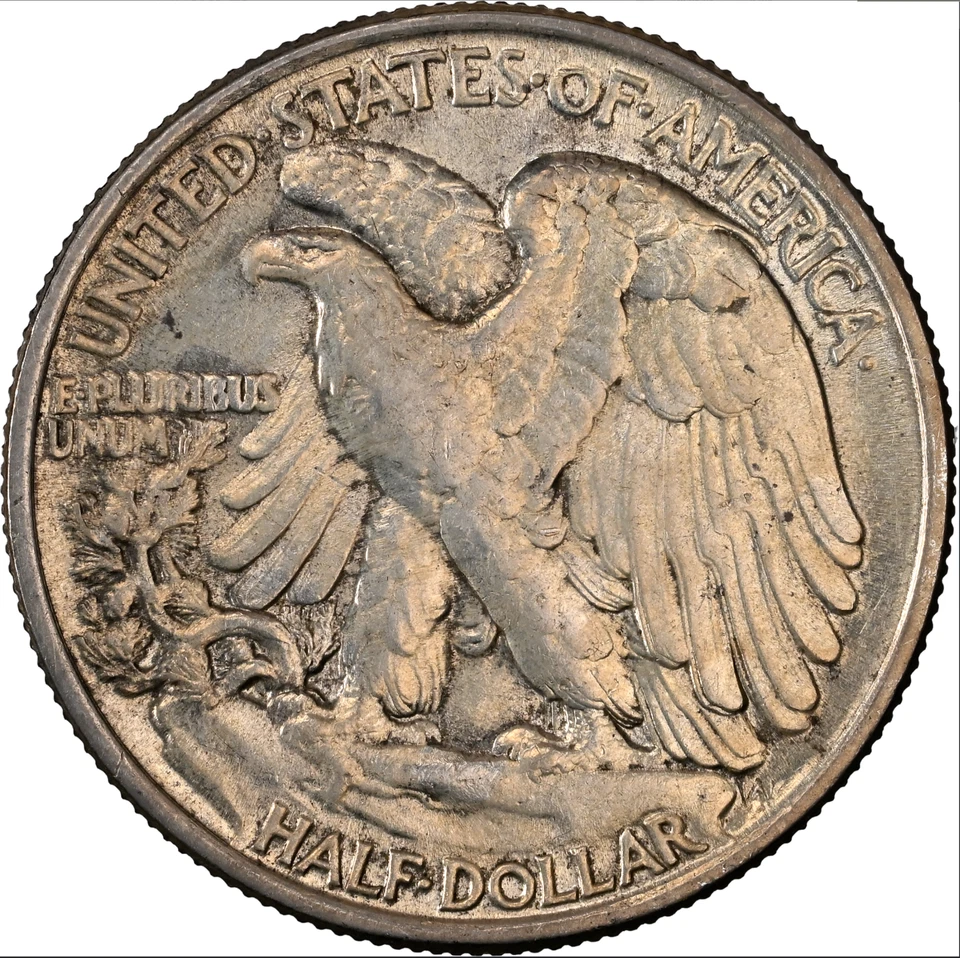 1946 NGC AU58 Doubled Die Reverse 🔴 Walking Liberty Half Dollar ✅ ✅ Key DDR 50C - Image 1 of 4