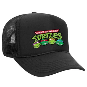 Entfesseln Sie Turtle Power mit unserer schwarzen Truckermütze: "Teenage Mutant Ninja Turtles" - Bild 1 von 3