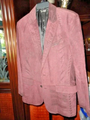 Roberto Cavalli Burgundy Leather Jacket Mens Size 50 - Image 1 of 4