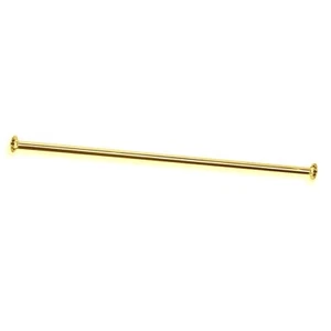 Riel de cortina de ducha recto en latón cepillado de alta calidad - Imagen 1 de 3